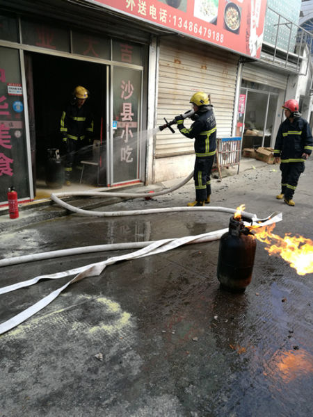 圖為：事故現(xiàn)場。消防供圖